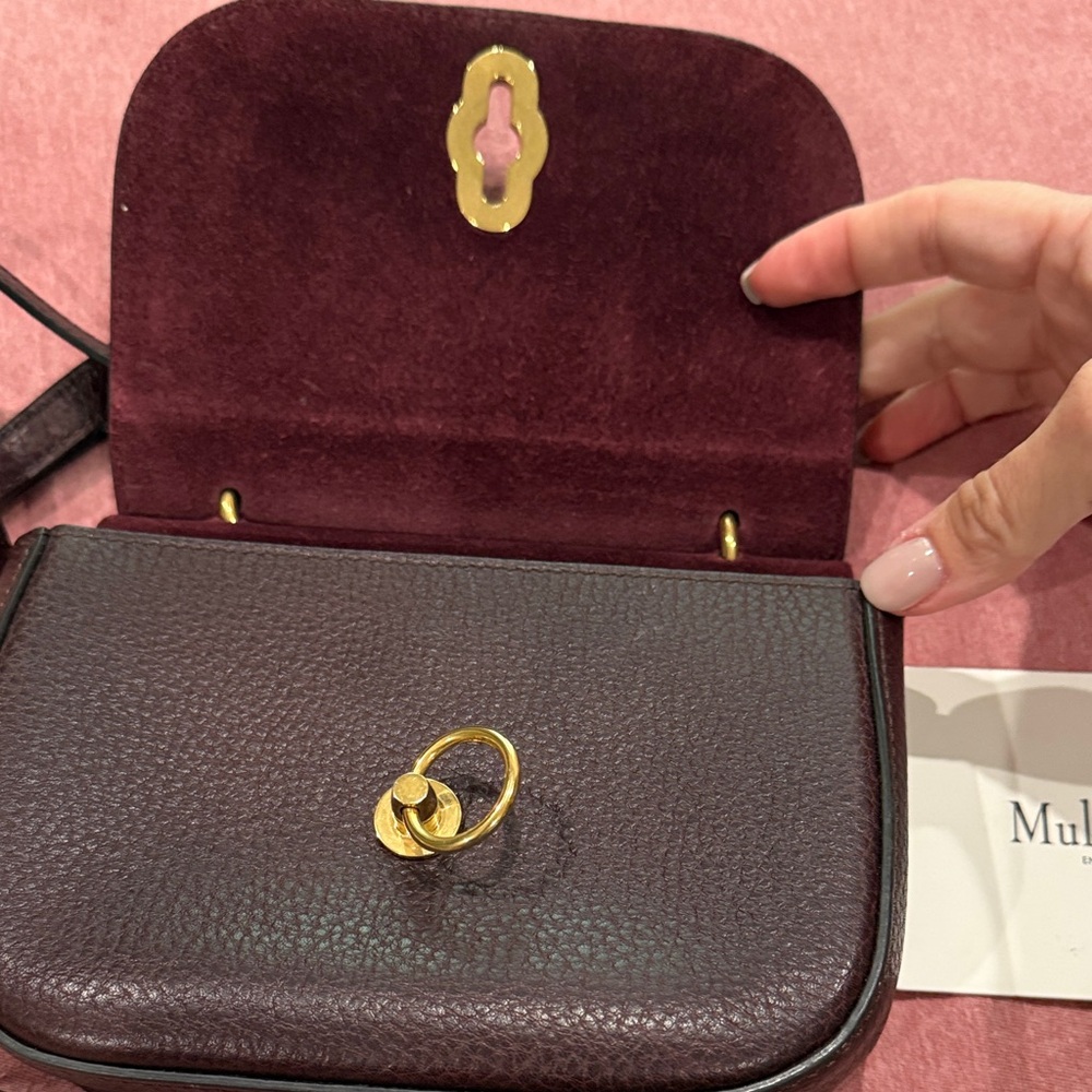 Mulberry MINI Amberley Satchel in Deep Red - Picture 5 of 7